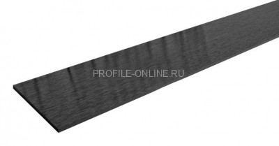 Полоса 30 мм из алюминия ПА-30 черная глянец браш 2.7 м