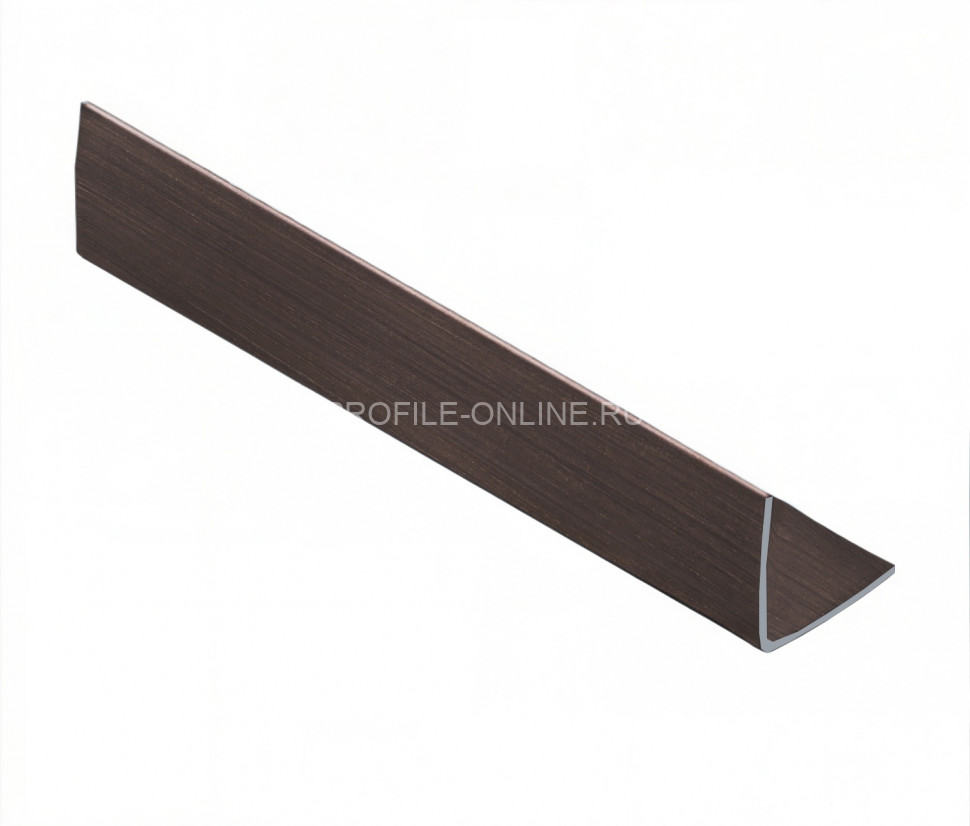 Уголок из нержавеющей стали 15х15 мм NEEXY PVS99-07 ANTB-D антик браш темный 2.7 м