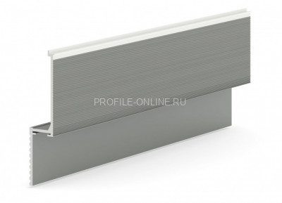 Теневая рейка из алюминия 16х96 мм Laconistiq Micro белая 300 см