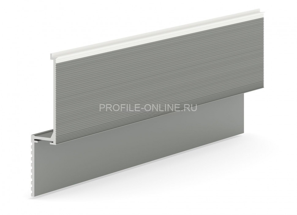 Теневая рейка из алюминия 16х96 мм Laconistiq Micro белая 300 см