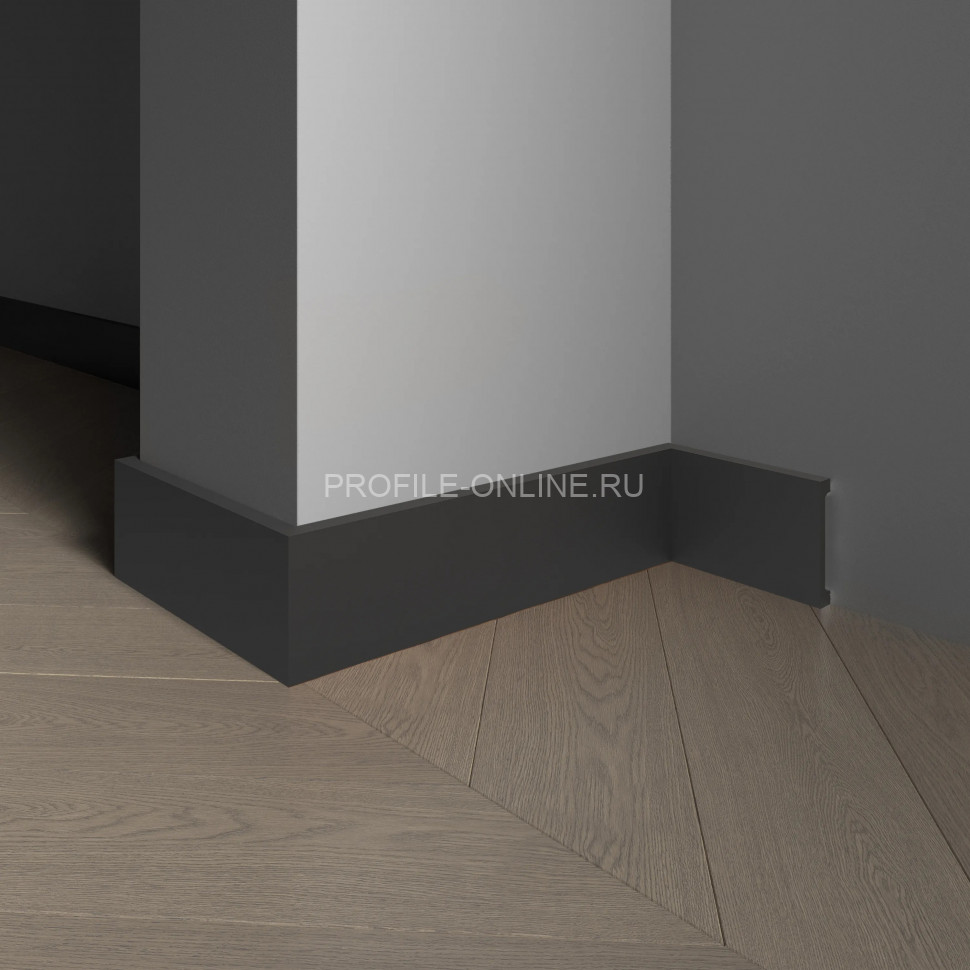 Плинтус для пола 80х13 мм Decor-Dizayn 708-100 полистирол под мрамор 2.4 м