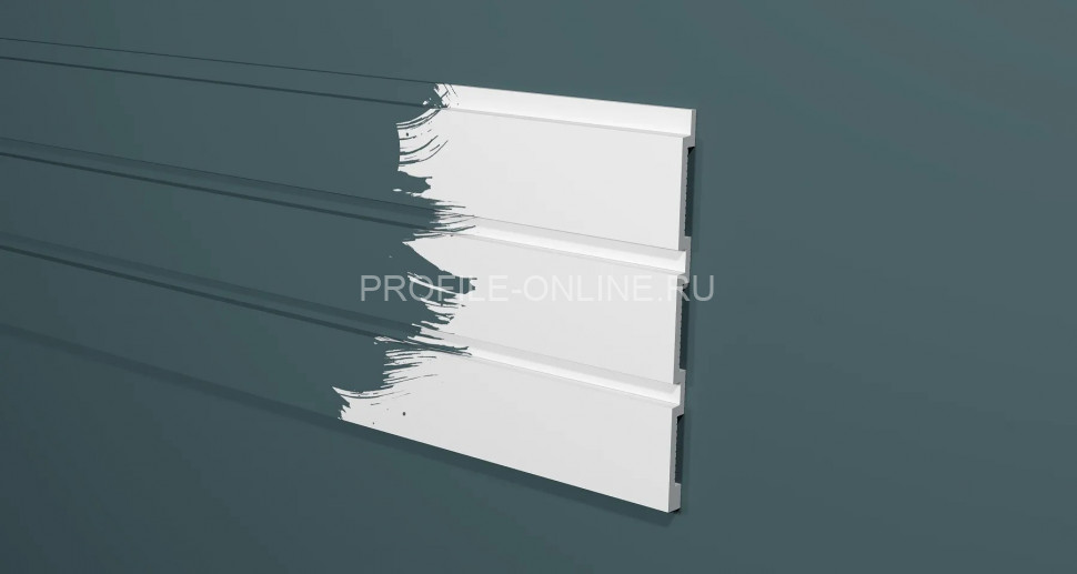 Отделочная стеновая декоративная панель 3D 240х13х3000 мм Decor-Dizayn DD913(3m) из полистирола белая, под покраску 3 м