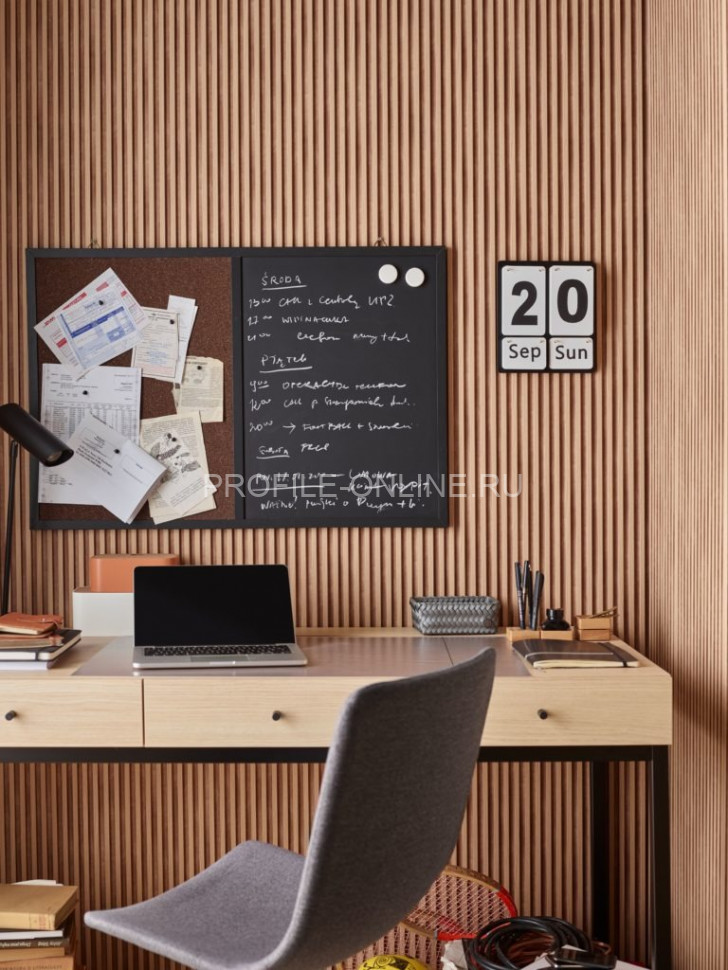 Стеновая реечная панель VOX LINERIO S-LINE дерево 2650х122х12 мм