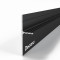 Теневой плинтус алюминиевый Decaro Engineering D004A Black черный 2м