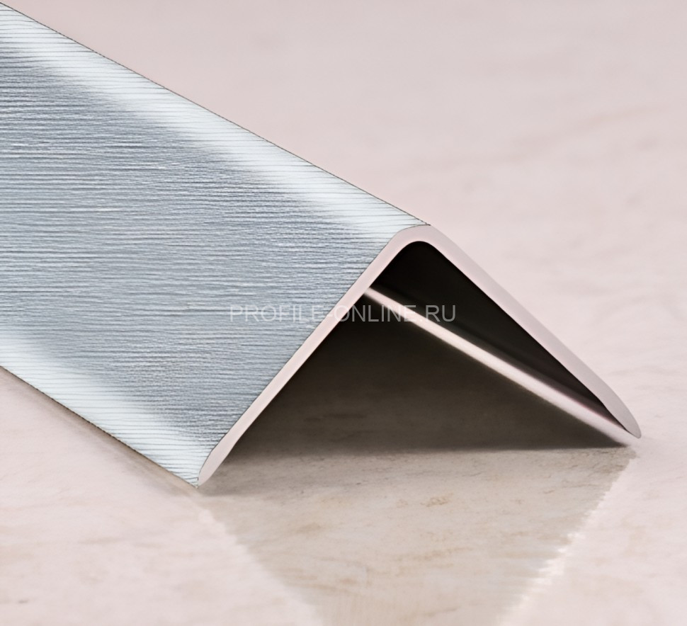 Уголок алюминиевый 40х40 мм PV66-03 серебро блестящее 2,7 м