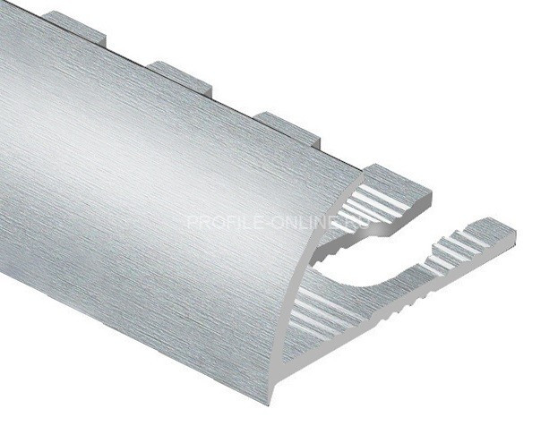 Алюминиевый С-образный профиль гибкий 8 мм PV19-03 серебро блестящее 2,7 м