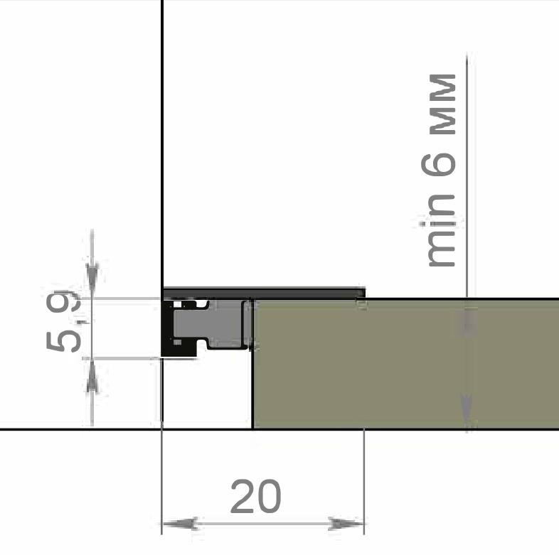 Микроплинтус алюминиевый Диал МП-6 черный 3 м