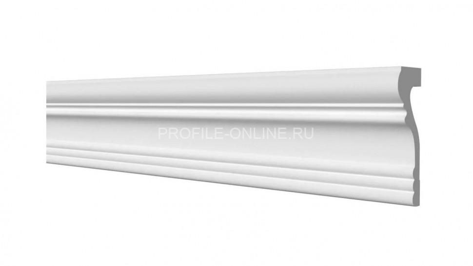 Декоративный молдинг 102х33 мм Decor-Dizayn DD604 полистирол белый, под покраску 2 м