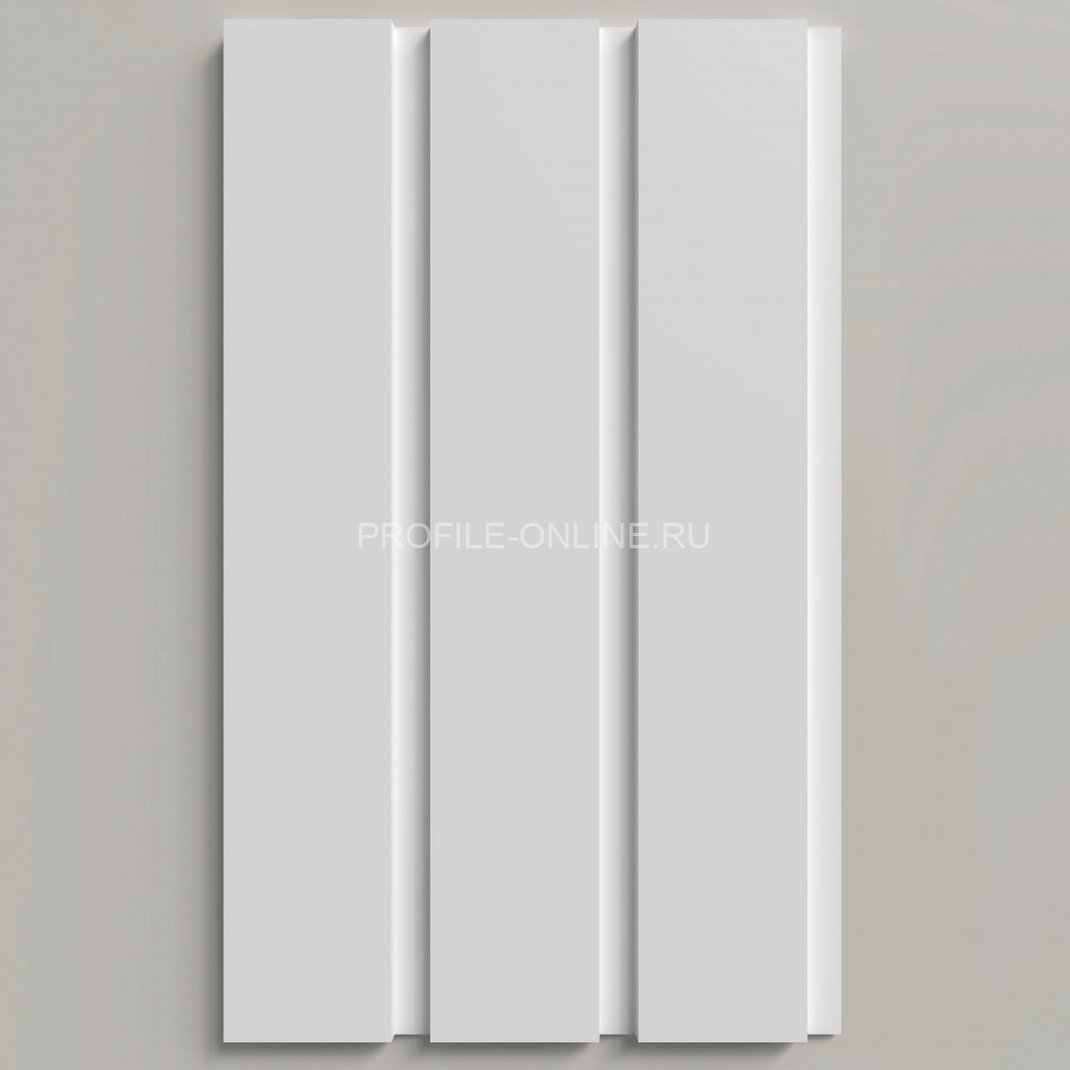 Отделочная стеновая декоративная панель 3D 240х13х2000 мм Decor-Dizayn DD913 из полистирола белая, под покраску 2 м