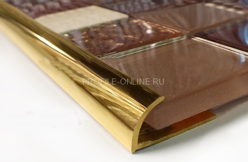 Латунный С-профиль 12 мм ЛР-11 полированный 270 см