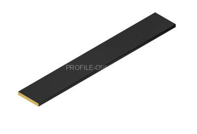 Полоса 20 мм из латуни Л-20 черная матовая 2.7 м