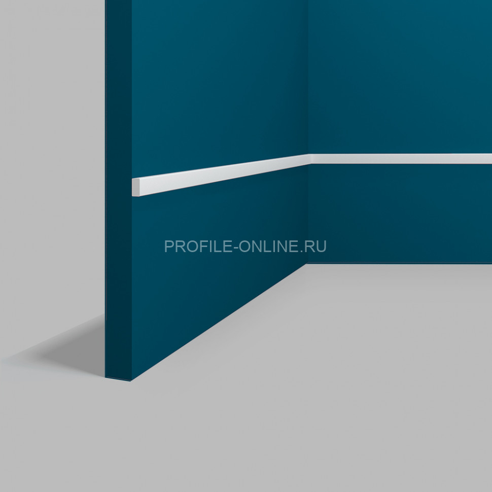 Декоративный молдинг Перфект Плюс P132-2800 белого цвета из ударопрочного полимера 5х10 мм 280 см