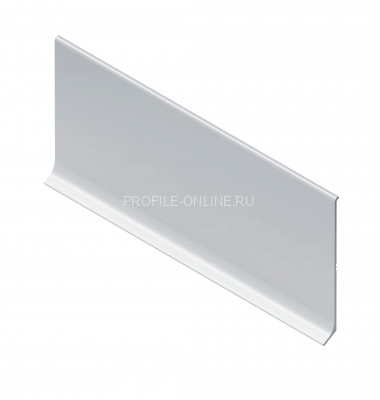 Алюминиевый плинтус 60 мм для пола NEEXY AKBD60-MS серебро матовое 2.5 м