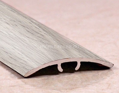 Алюминиевый порог одноуровневый ламинированный 30 мм ПО-31 213 дуб серый 2,7 м