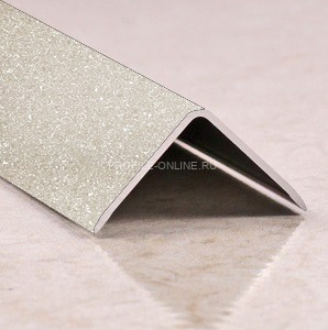 Уголок алюминиевый 15х15 мм ПН-15х15 светло-серый муар 2,7 м