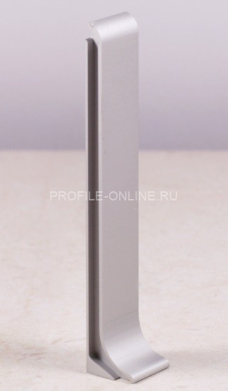 Соединитель для напольного плинтуса ПЛ-100 силумин