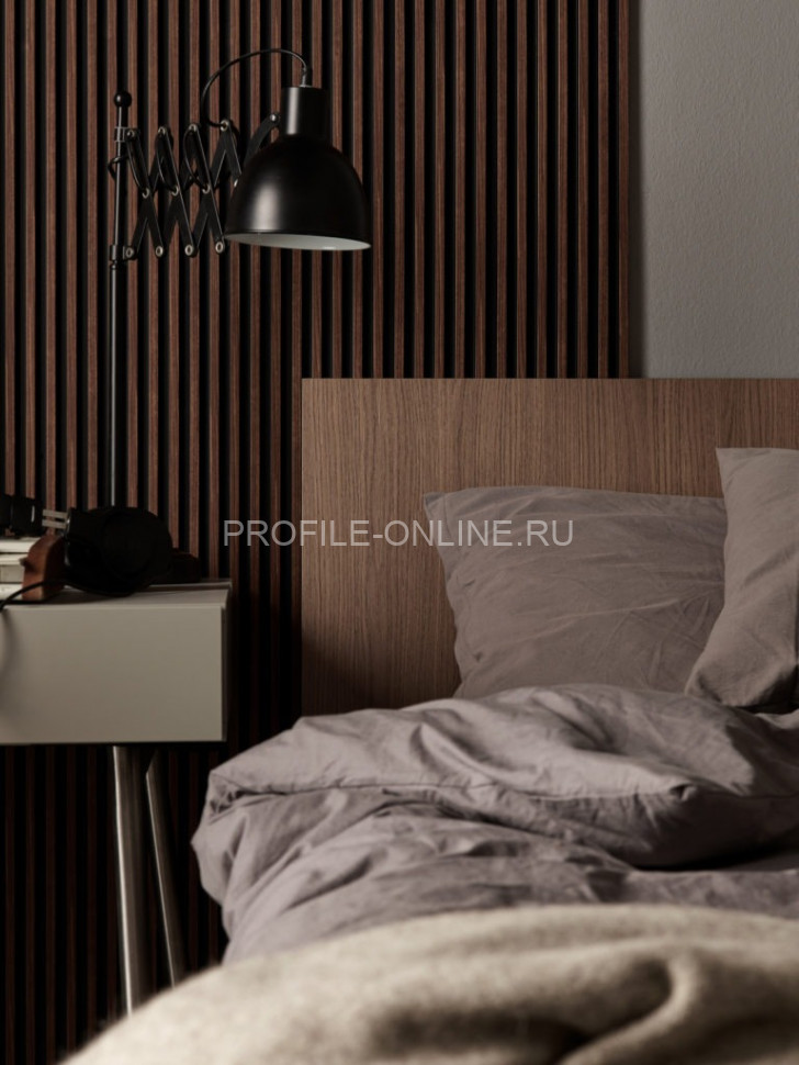 Стеновая реечная панель VOX LINERIO S-LINE мокка 2650х122х12 мм