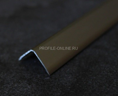 Алюминиевый уголок наружный 20х20 мм ПН20х20 шампань матовая 2,7 м