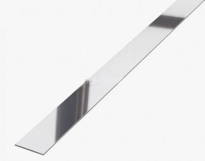 Полоса 30 мм из алюминия ПА-30 серебро глянец 2.7 м