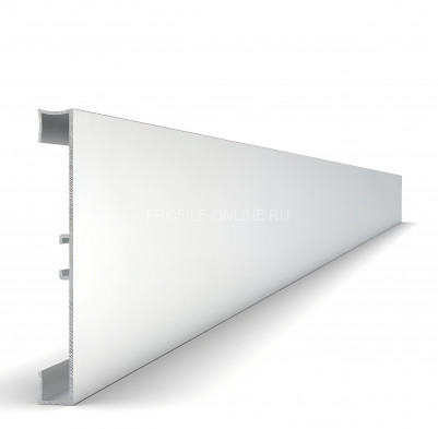 Плинтус с кабель-каналом напольный из алюминия 80 мм Диал 9142 без покрытия 3 м