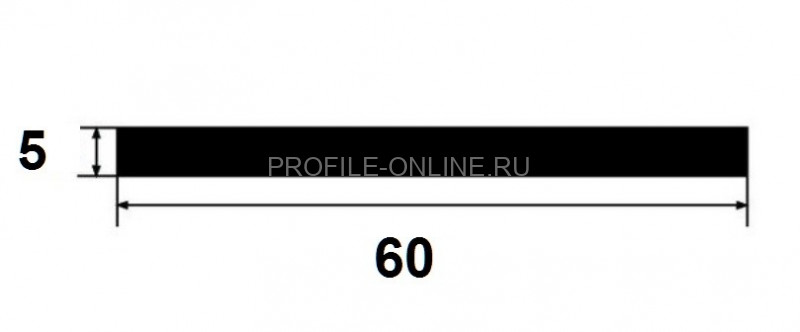 Полоса из латуни I 5x60 OS 60х5 шлифованная 3м