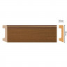 Напольный плинтус DECOMASTER D234-85 ДМ (58x16x2400) Клен медовый, ударопрочный полимер