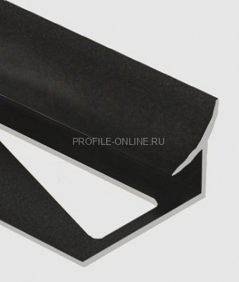 Алюминиевый уголок внутренний закладной 12 мм PV29-18 черный матовый 2,7 м