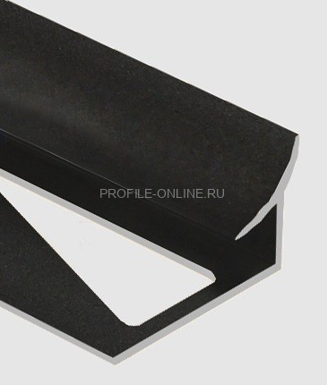 Алюминиевый уголок внутренний закладной 12 мм PV29-18 черный матовый 2,7 м