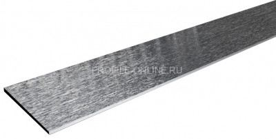 Алюминиевая полоса 10 мм серебро глянец браш 2,7 м