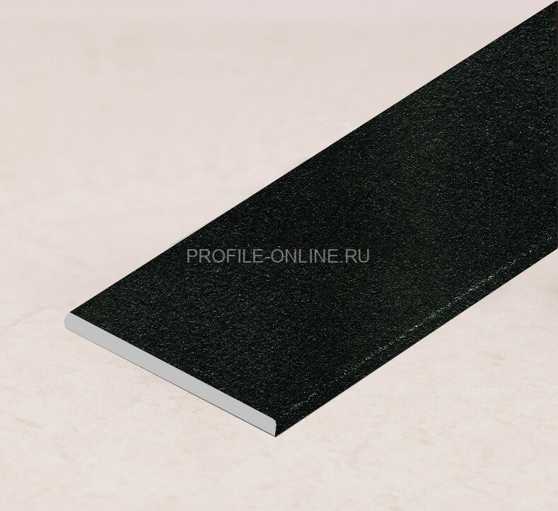 Алюминиевая полоса 15 мм черный муар (толщина полосы 2 мм) 3м