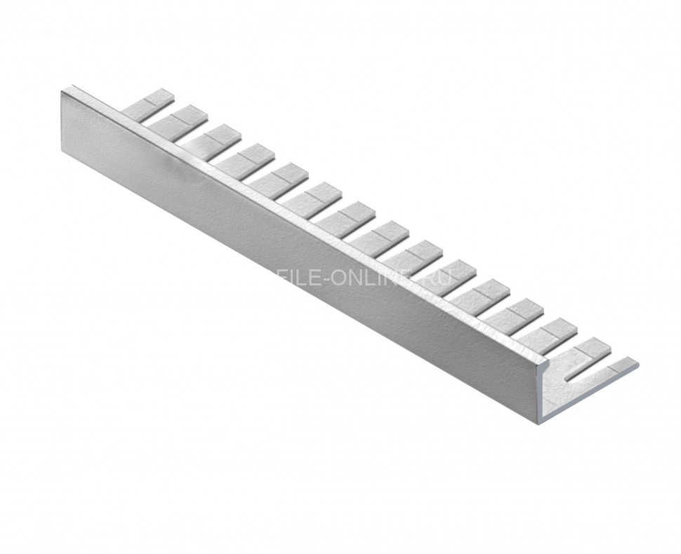 L-образный профиль алюминиевый гибкий 12.5 мм  NEEXY PV06-41 SW муар белый 2.7 м