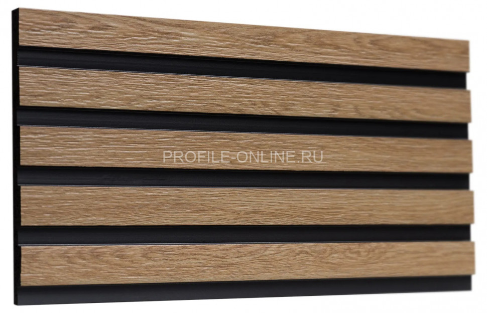 Отделочная стеновая декоративная панель 3D 150х10х3000 мм Decor-Dizayn 904-64SH из полистирола под дерево 3 м