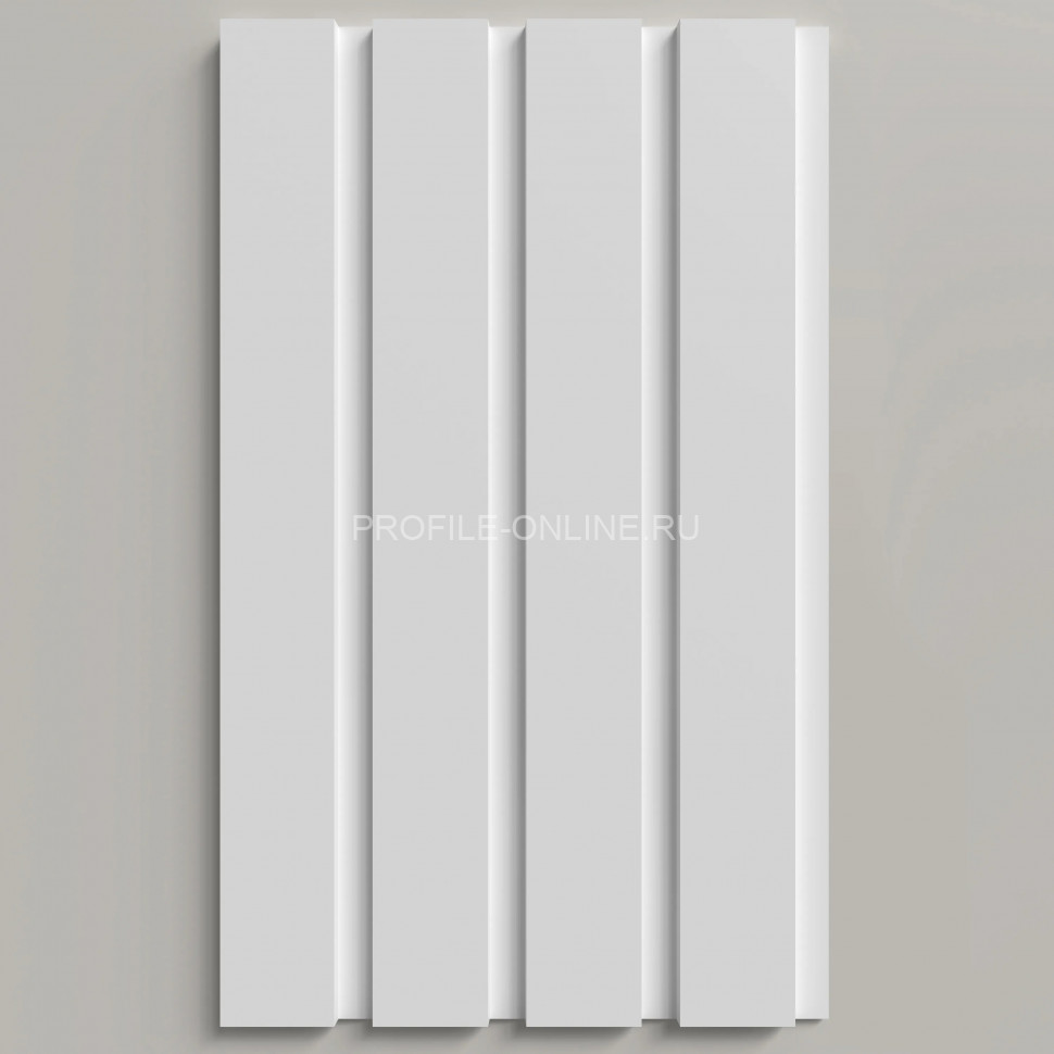 Отделочная стеновая декоративная панель 3D 240х13х2000 мм Decor-Dizayn DD914 из полистирола белая, под покраску 2 м