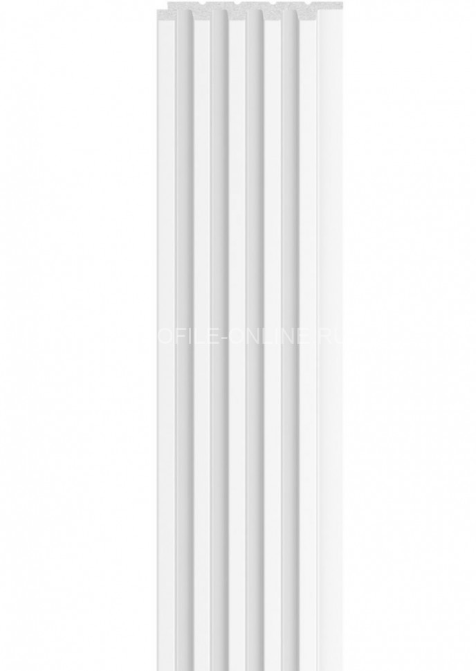 Стеновая реечная панель VOX LINERIO S-LINE белая 2650х122х12 мм