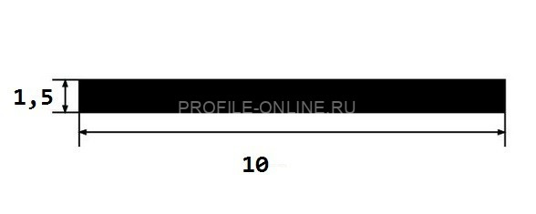 Латунная полоса 10 PP 10 OA антик 2,7м