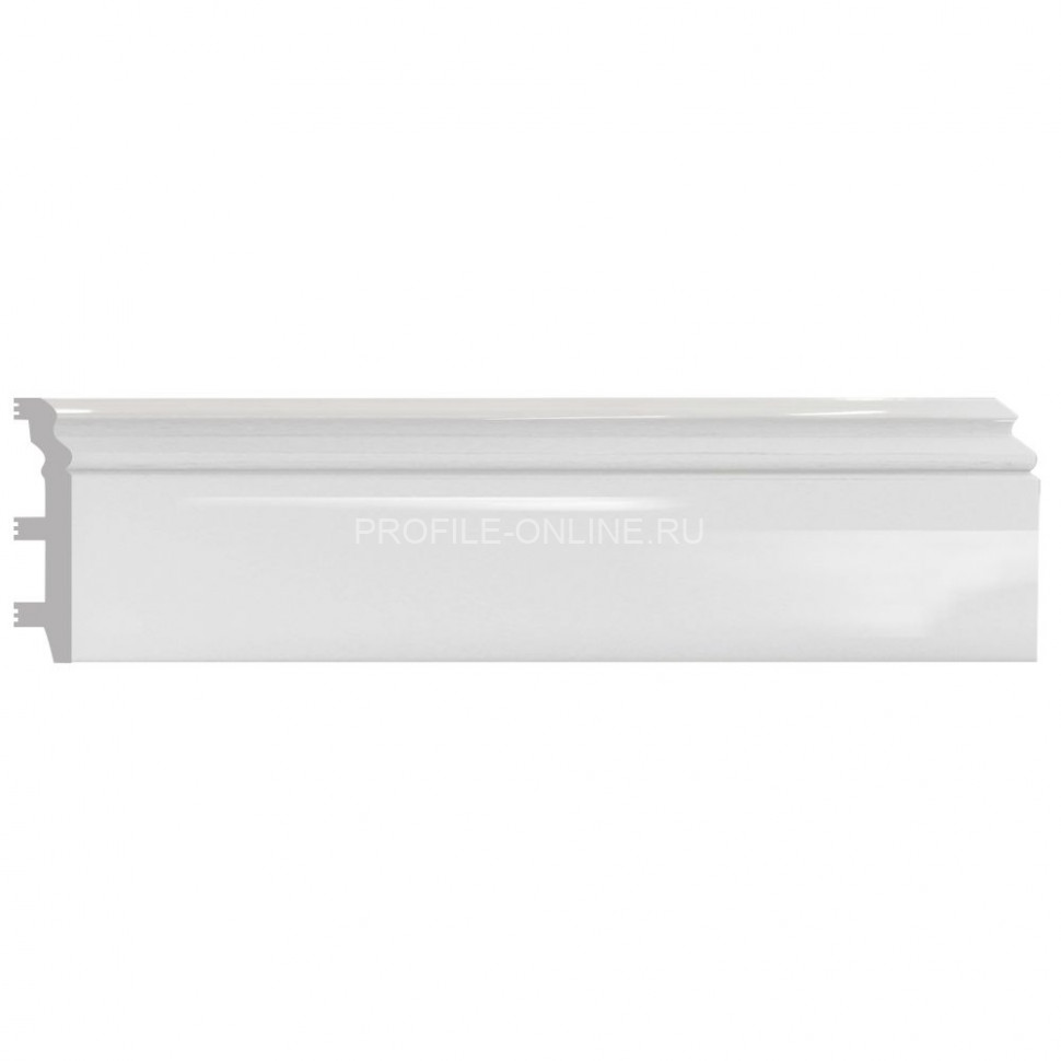 Плинтус напольный Белый DECOMASTER D232-114ДМ (100x22x2400)