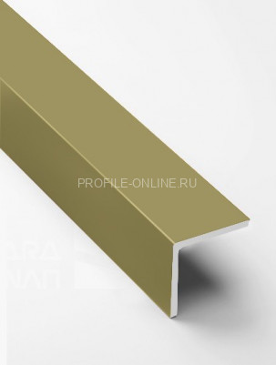 Алюминиевый уголок 15х15 мм PV73-08 шампань матовая 2,7 м