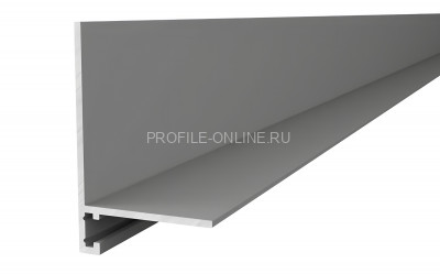 Микроплинтус алюминиевый Диал МП-32 2334 серебро 3 м