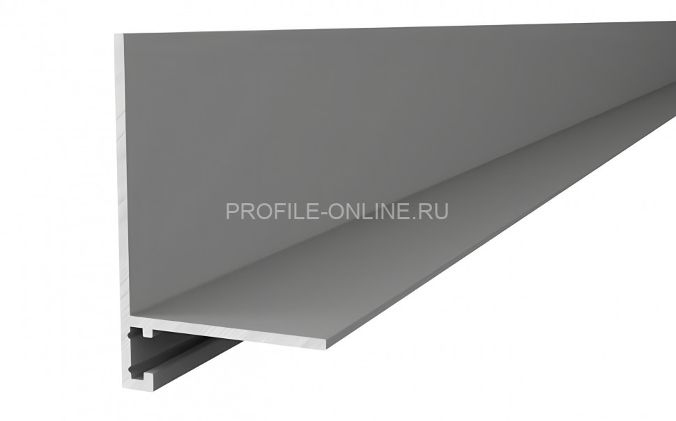 Микроплинтус алюминиевый Диал МП-32 серебро 3 м