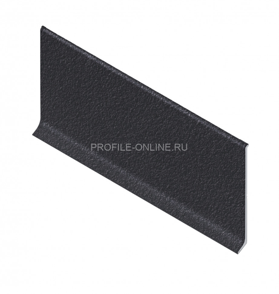 Алюминиевый плинтус 60 мм для пола NEEXY AKBD60-SBL муар черный 2.5 м