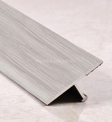 Т-профиль алюминиевый ламинированный 13 мм ПТ-13 212 сосна серая 2,7 м