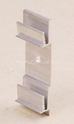 Алюминиевое крепление для плинтуса напольного ПЛ-70 крепление без отделки