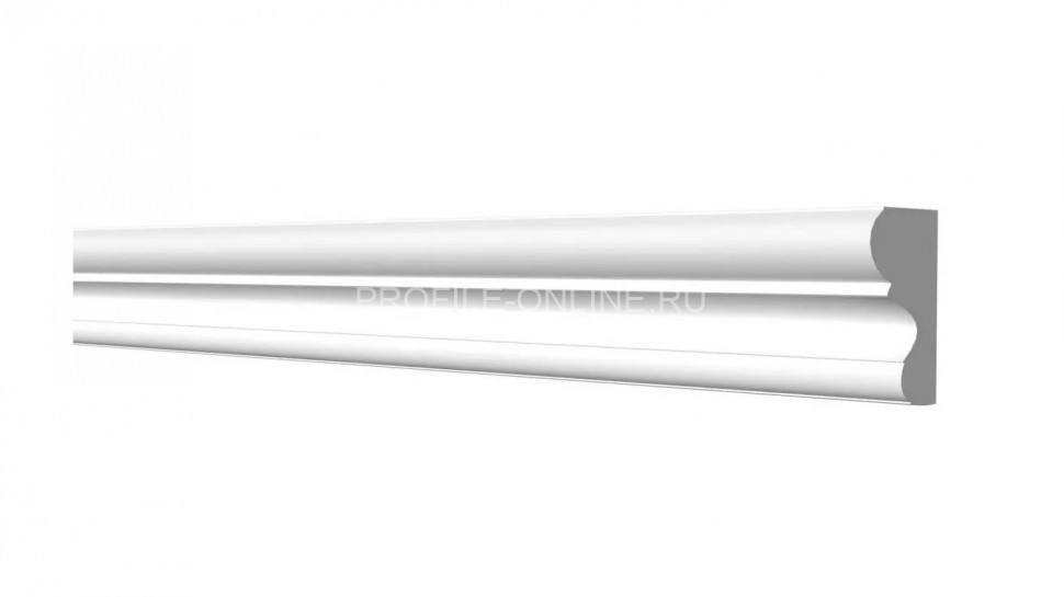 Декоративный молдинг 35х20 мм Decor-Dizayn DD607 полистирол белый, под покраску 2 м