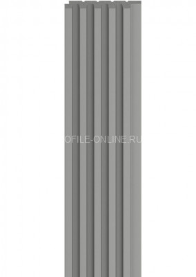 Стеновая реечная панель VOX LINERIO S-LINE серая 2650х122х12 мм