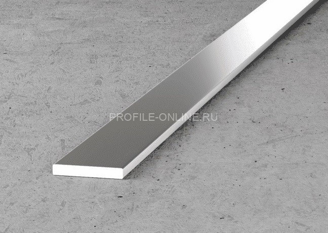 Полоса алюминиевая 40 серебро 3 м