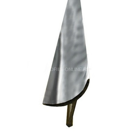 Латунная раскладка внутренняя для плитки 8 мм ЛВ-9 хром 270 см