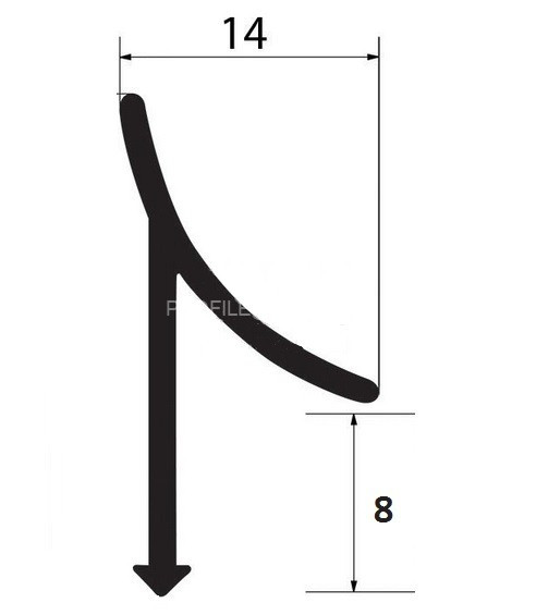 Латунная раскладка внутренняя для плитки 8 мм ЛВ-9 хром 270 см