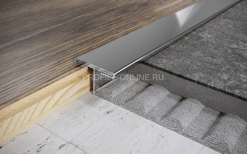 Т-профиль из нержавеющей стали 28 мм FTA 28 P полированная сталь 270 см