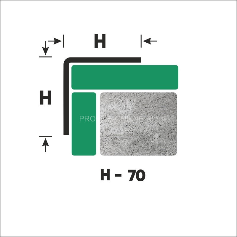 Нержавеющий уголок стальной 70х70 мм FL 70 P полированная сталь 300 см