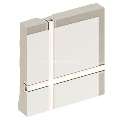 Теневой разделительный профиль алюминиевый Decaro Engineering D007A Black черный с возможностью LED подсветки 3м